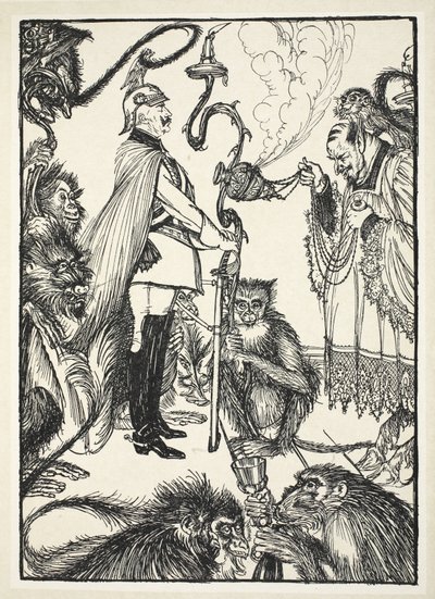 The Black Mass No. 1 (The Celebrant and the Master of Ceremonies) by Edmund Joseph Sullivan